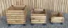 Artikelbild 1 des Artikels “QUADRATISCHER STEHPLATZ SET VON 3 (S: 21,5x21,5x15cm H, M: 26 x 26 x 22cm H, L: 30 x 30x 30cm H) INKL. KOKOSPLATTEN 13 MM PU FINISH “